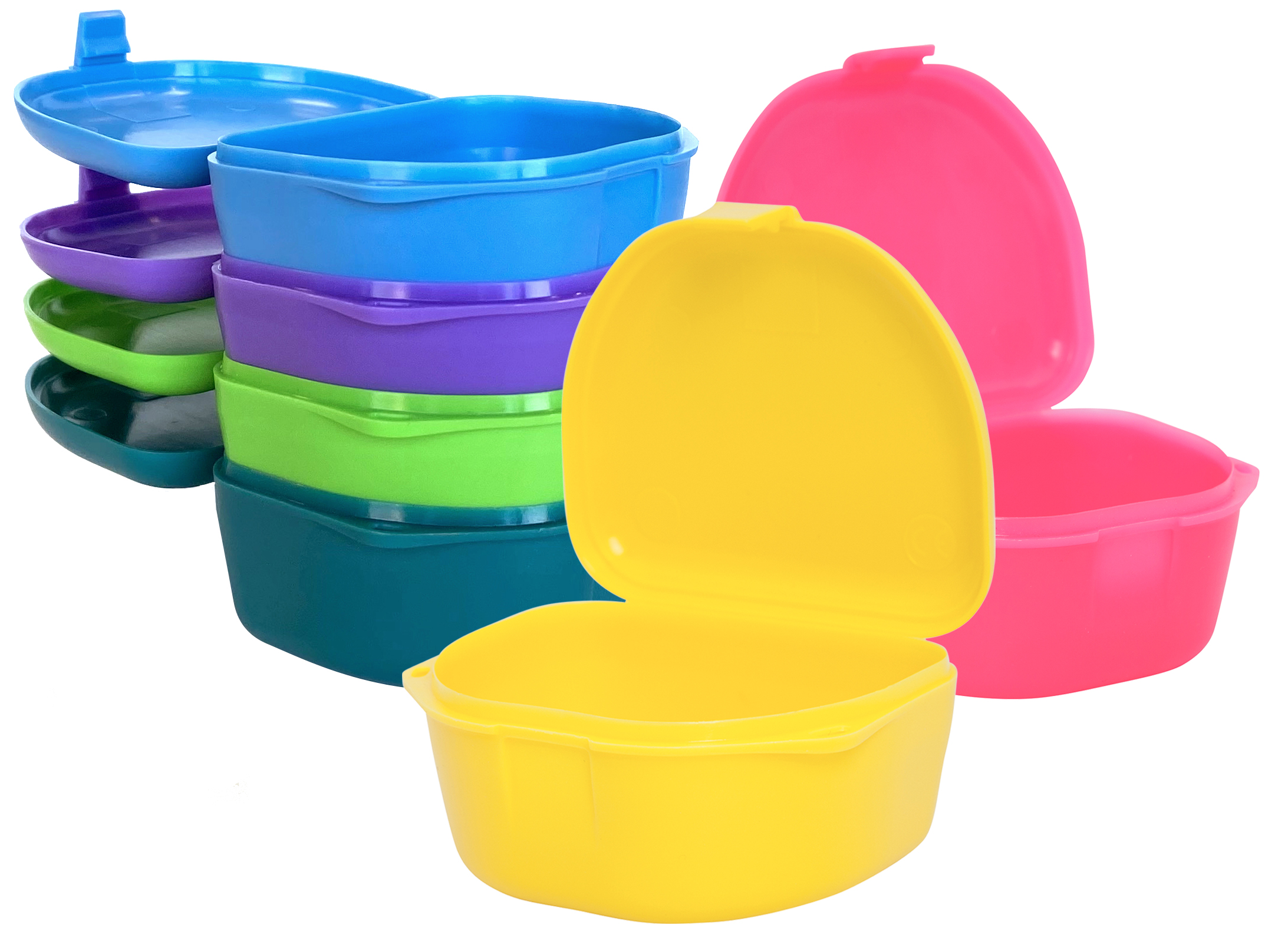 Zirc - Retainer Box 1-1/2 Deep Assorted Colors (12pk) - Dental Fix Shop